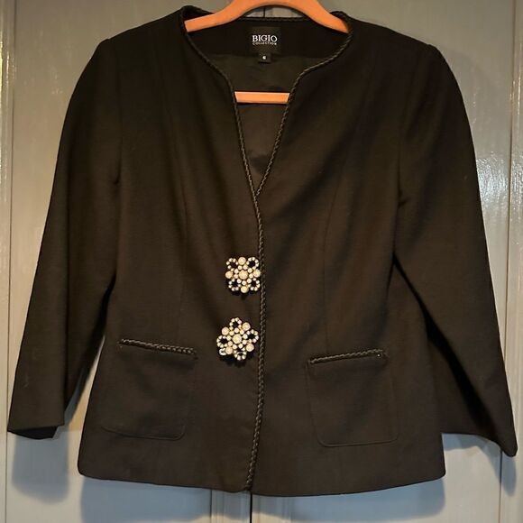 Bigio Collection Black Jacket - Picture 1 of 7